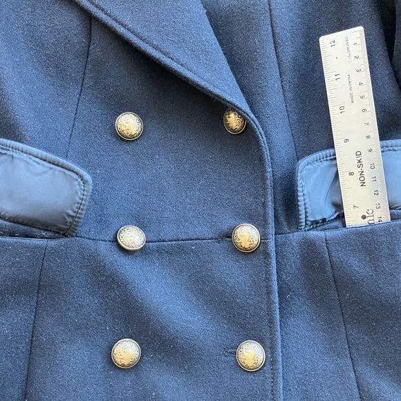 H&M Navy Wool-blend coat - Size 2 - Picture 4 of 7